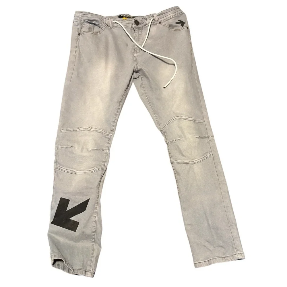 Caliber Denim Jeans Mens 36x32 CDMG‎ Streetwear Motorcycle Arrows